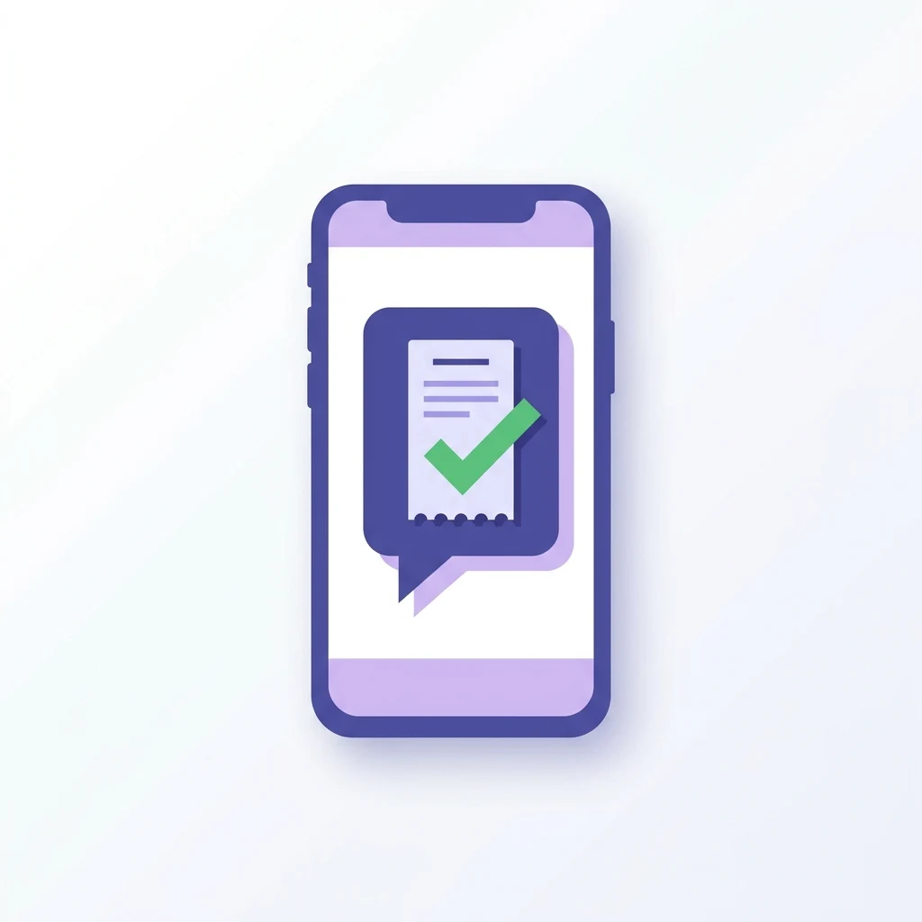 Automatic payment receipt on WhatsApp