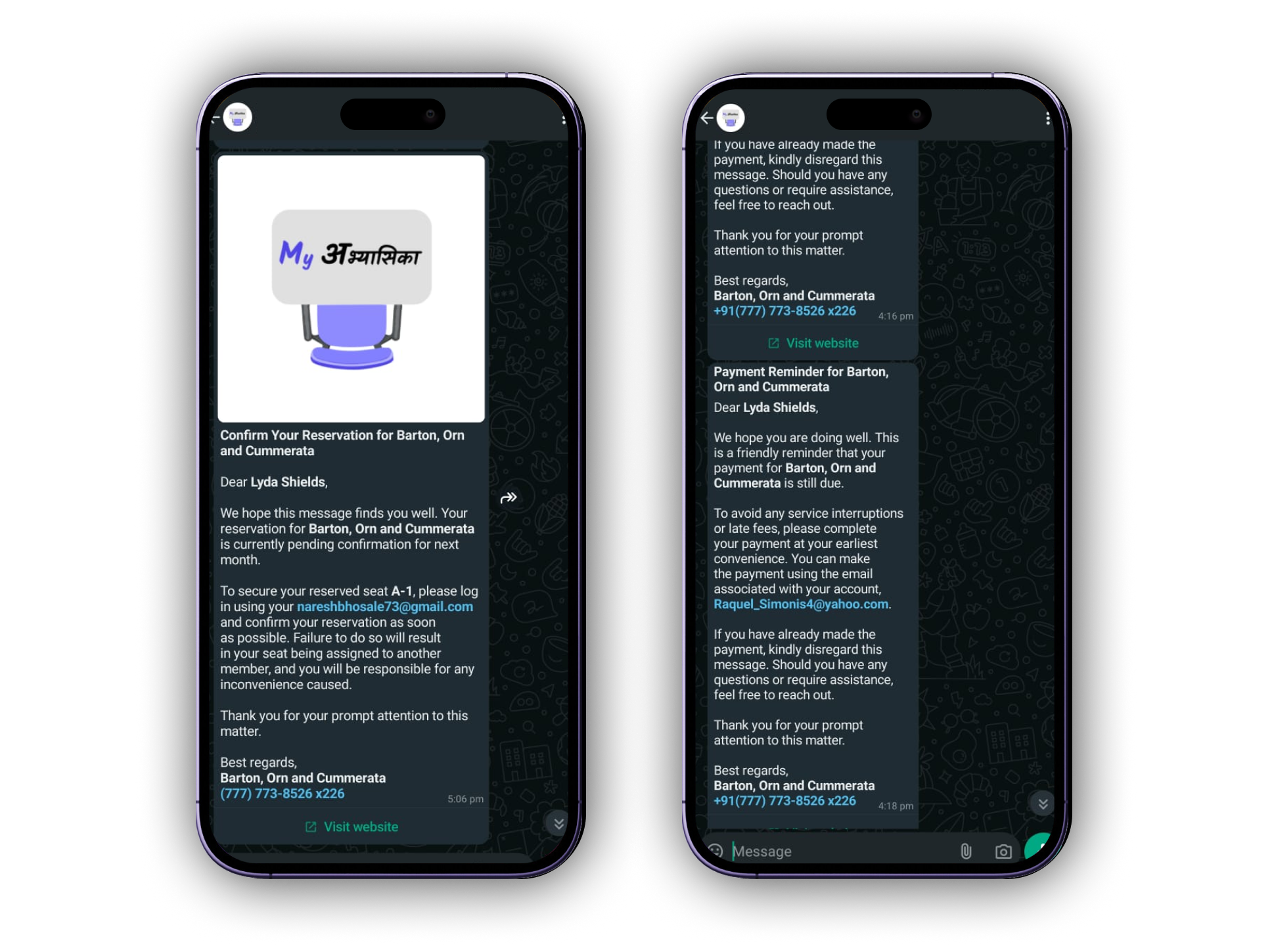 WhatsApp Notification